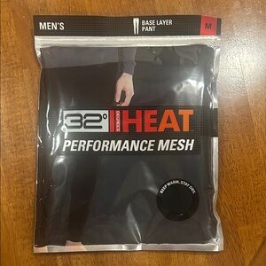 32 Degrees Heat Performance Mesh Base Layer Pant in Black